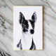Wall Art | Dog Breed | Watercolor | Wood Backing | Black & White
