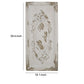 Traditional Style Decorative Wall Panel, White and Brown By Casagear Home
