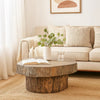 Accent | Cemented Log | Round Shape | Brown