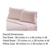 Melun 3 Piece Twin Size Sheet Set with Rose sketch By Casagear Home, Pink