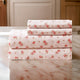 Melun 3 Piece Twin Sheet Set | Rose Sketch | Pink