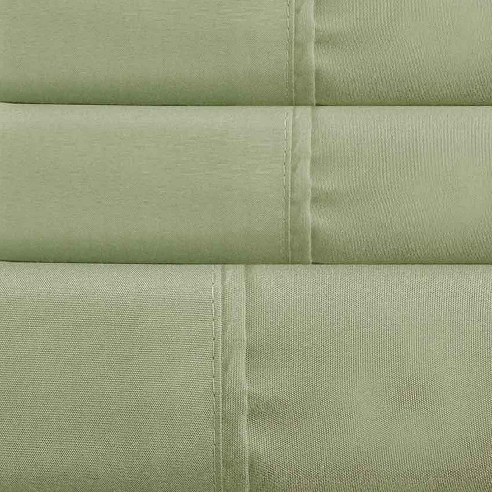 Lanester 3 Piece Polyester Twin Size Sheet Set By Casagear Home Olive Green BM202127