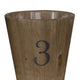 Wooden Planter with Round Base and Assorted Sizes Set of 3 Brown By Casagear Home BM202278