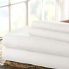 Lanester 4 Piece Deep Pocket Microfiber King Size Sheet Set By Casagear Home, White