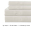 Lanester 4 Piece Deep Pocket California King Size Sheet Set The Urban Port, White By Casagear Home