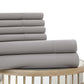 Forli 6 Piece Microfiber Full Sheet Set with Nano Technology The Urban Port, Gray By Casagear Home