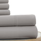 Forli 6 Piece Microfiber Full Sheet Set with Nano Technology The Urban Port, Gray By Casagear Home