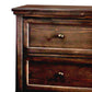 Transitional Wooden Nightstand with 2 Drawers and Molded Trim Brown - BM203210 By Casagear Home BM203210