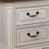 Transitional Wooden Nightstand with 2 Drawers and Bracket Legs White - BM203252 By Casagear Home BM203252