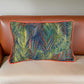 20 X 14 Inch Fabric Pillow with Abstract Art Details, Multicolor By Casagear Home