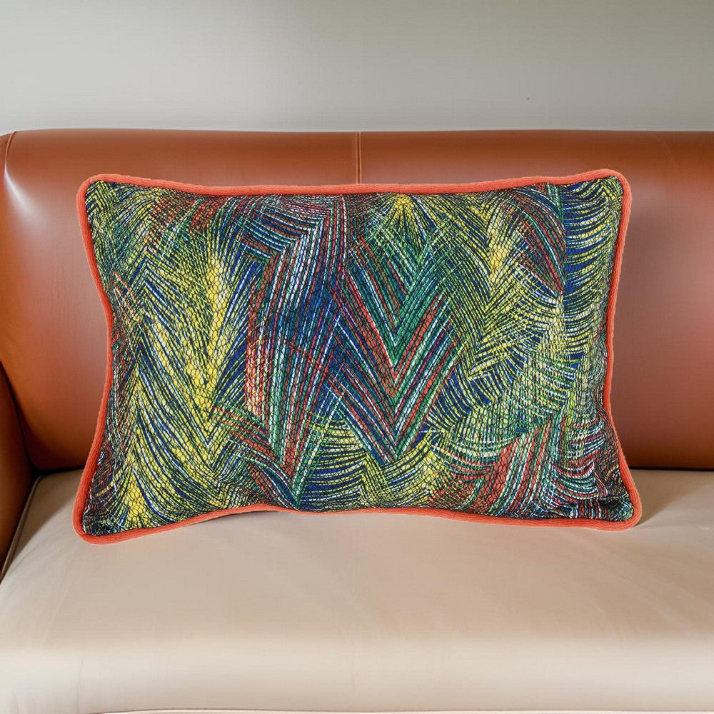 Pillow | 20 x 14 | Fabric | Abstract Art Design | Multicolor
