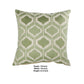 20 X 18 Inch Cotton Pillow with Fretwork Embroidery Green and White By Casagear Home BM203542