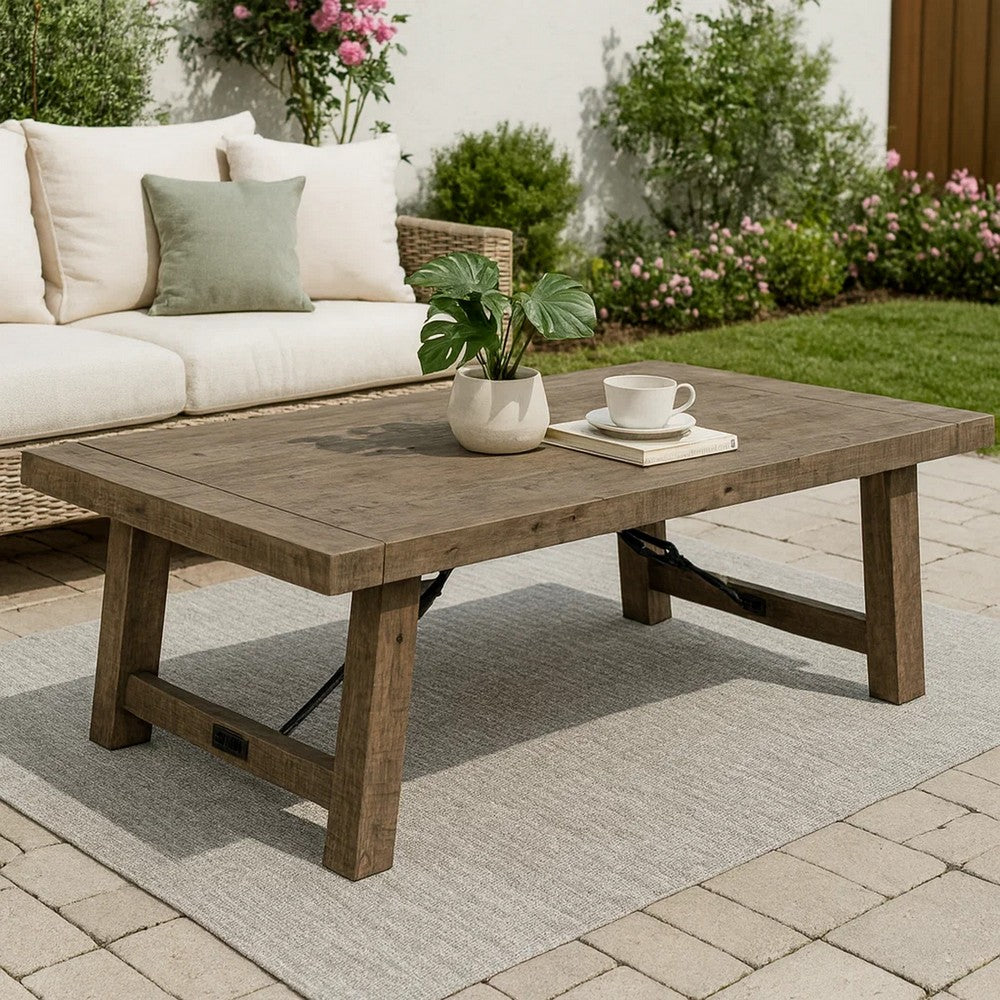 Coffee Table | Reclaimed Wood | Handcrafted | Weathered Gray