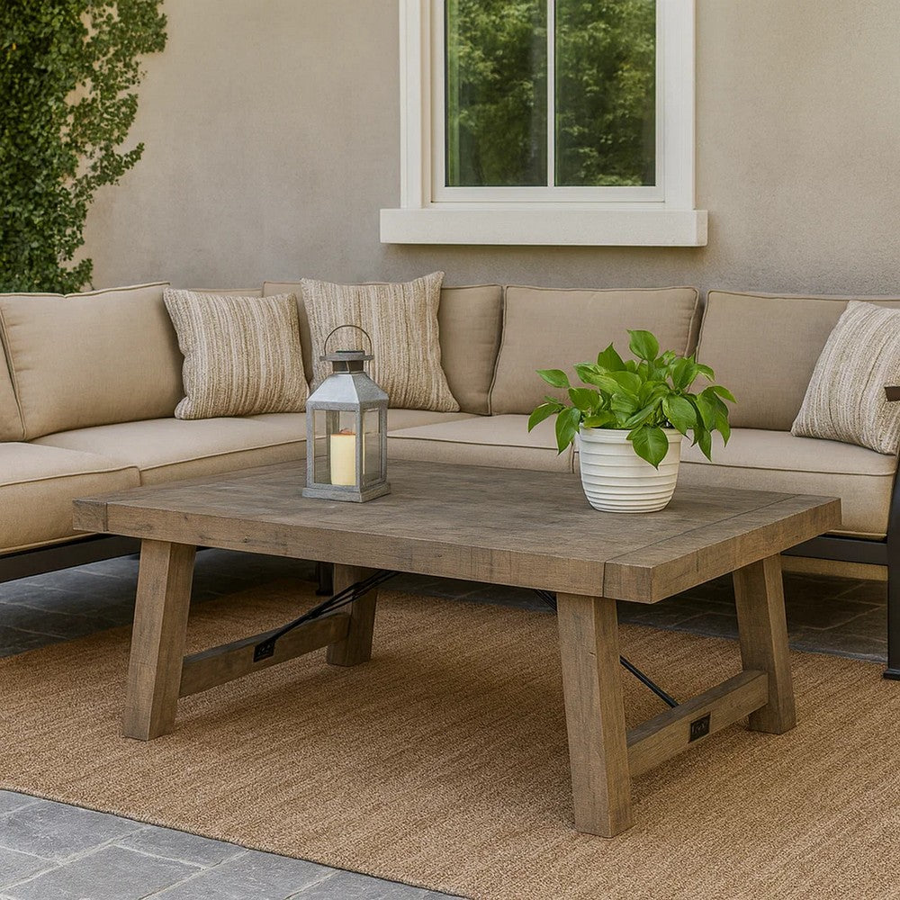 Coffee Table | Reclaimed Wood | Handcrafted | Weathered Gray