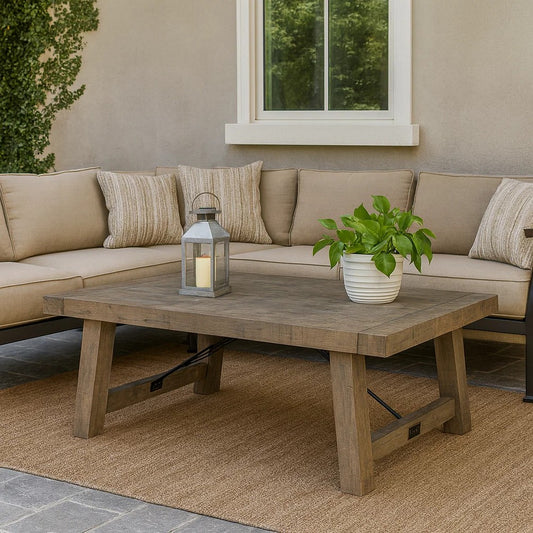 Coffee Table | Reclaimed Wood | Handcrafted | Weathered Gray