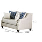 Fabric Upholstered Wooden Loveseat with Tufted Details White By Casagear Home BM204017