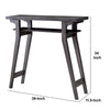 2 Tier Wooden Console Table with Slanted Leg Support, Distressed Gray by Casagear Home