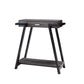 Wooden Console Table with Angled Leg Support and Drawer,Black and Gray by Casagear Home