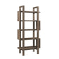 5 Shelf Open Design Wooden Bookcase with Zig Zag Design, Brown by Casagear Home