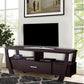 Modern Style TV Stand with 2 Open Shelves and 2 Side Shelves, Brown by Casagear Home