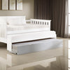 Daybed Trundle | Mission Style | Caster Wheels | White
