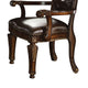 Leather Upholstered Button Tufted Wooden Side Chair Set of Two,Brown BM204349