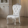 Side Chair | Tufted | Wood | Set of 2 | Cream & White