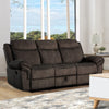 87 Inch 3 Seater Reclining Sofa Velvet Espresso Brown By Casagear Home BM204388