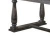 Transitional Style Wooden Dining Table with Trestle Base Gray BM204534