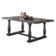 Transitional Style Wooden Dining Table with Trestle Base Gray BM204534