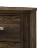 Transitional Style 2 Drawer Wooden Nightstand with Plinth Base Brown BM204557