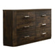 Dresser | 6 Drawer | Plinth Base | Transitional | Brown