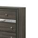 Transitional Style 9 Drawer Wooden Dresser with Bracket Feet Gray BM204563