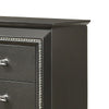 Contemporary Style 9 Drawer Wooden Dresser with Turned Legs Gray By Casagear Home BM204569