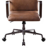 5 Star Base Faux Leather Upholstered Wooden Office Chair Brown - BM204585 By Casagear Home BM204585