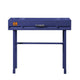Industrial Style Metal and Wood 1 Drawer Vanity Desk Blue - BM204624 By Casagear Home BM204624