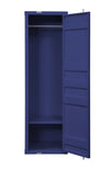 Wardrobe | Industrial Style | Metal | Recessed Door Front | Blue