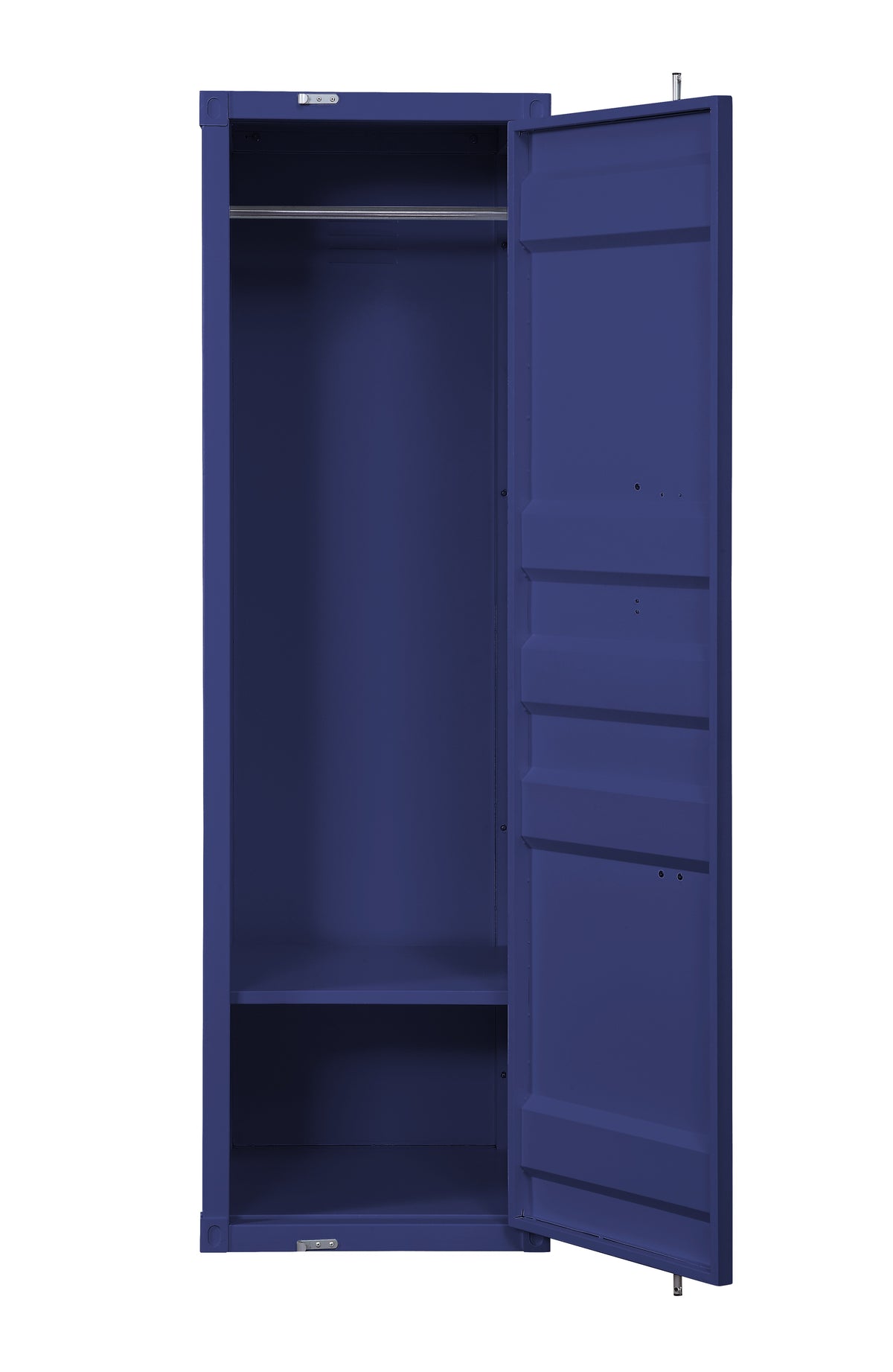 Wardrobe | Industrial Style | Metal | Recessed Door Front | Blue