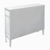 Wooden Accent Cabinet with 5 Drawers and Mirror Panel Inserts Clear BM204890