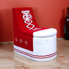Chair | Sneaker Shoe Shape | Storage | Wood | Red & White