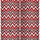 3 Panel Foldable Canvas Screen with Chevron Print Red and White BM205407