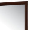 Contemporary Wooden Mirror with Rectangular Shape Brown and Silver BM205569
