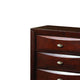 Transitional Wooden Dresser with 8 Spacious Beveled Drawers Brown BM205570