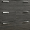 Wooden Dresser with Bracket Legs and 6 Spacious Drawers Oak Gray By Casagear Home BM205573