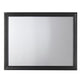 Contemporary Style Wooden Mirror with Raised Frame Black - BM205585 By Casagear Home BM205585