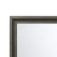 Contemporary Style Wooden Mirror with Raised Edge Framework Gray BM205594