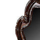 Traditional Wooden Mirror with Oversized Polyresin Scrollwork Brown BM205613