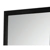 Transitional Style Mirror with Raised Wooden Frame, Black and Silver - BM205624 By Casagear Home
