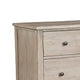 4 Drawer Transitional Style Chest with Wood Grain Details, Gray