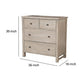 4 Drawer Transitional Style Chest with Wood Grain Details, Gray